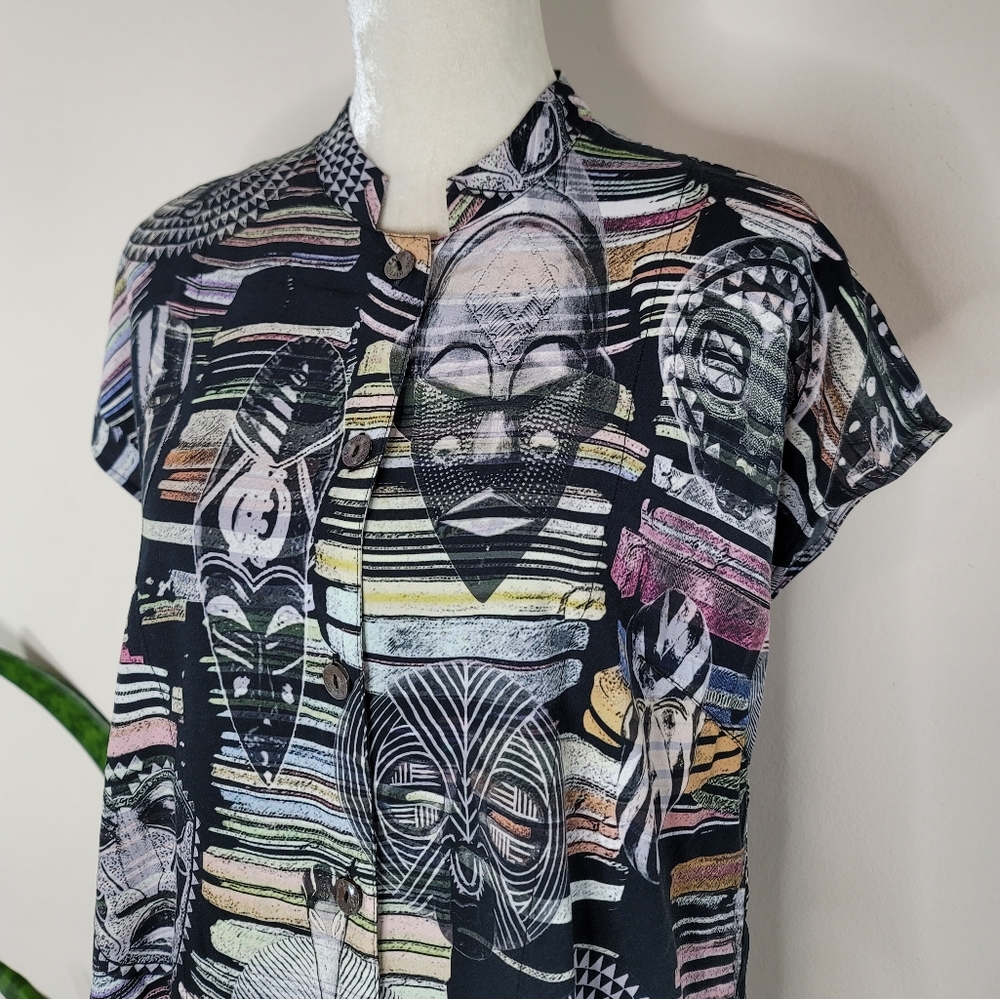 Bitte Kai Rand Mask Print Top - Picture 2 of 9